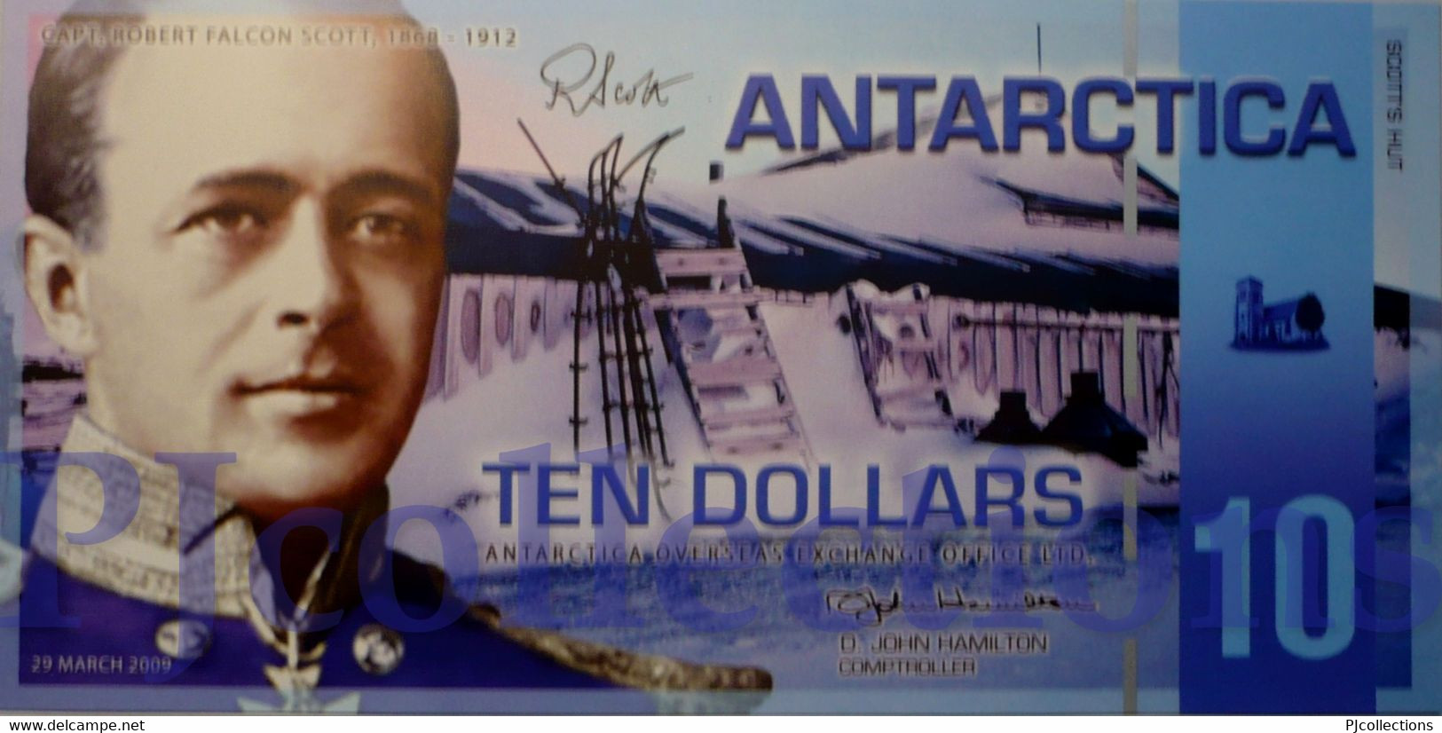 ANTARCTICA 10 DOLLARS 2009 PICK NL POLYMER UNC - Autres - Amérique