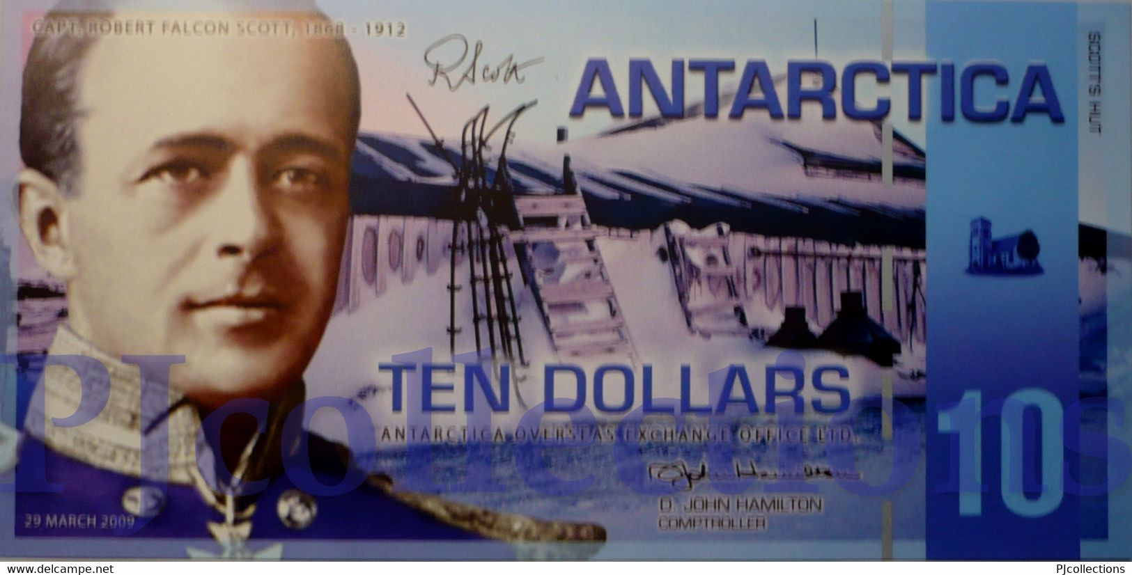 ANTARCTICA 10 DOLLARS 2009 PICK NL POLYMER UNC - Other - America