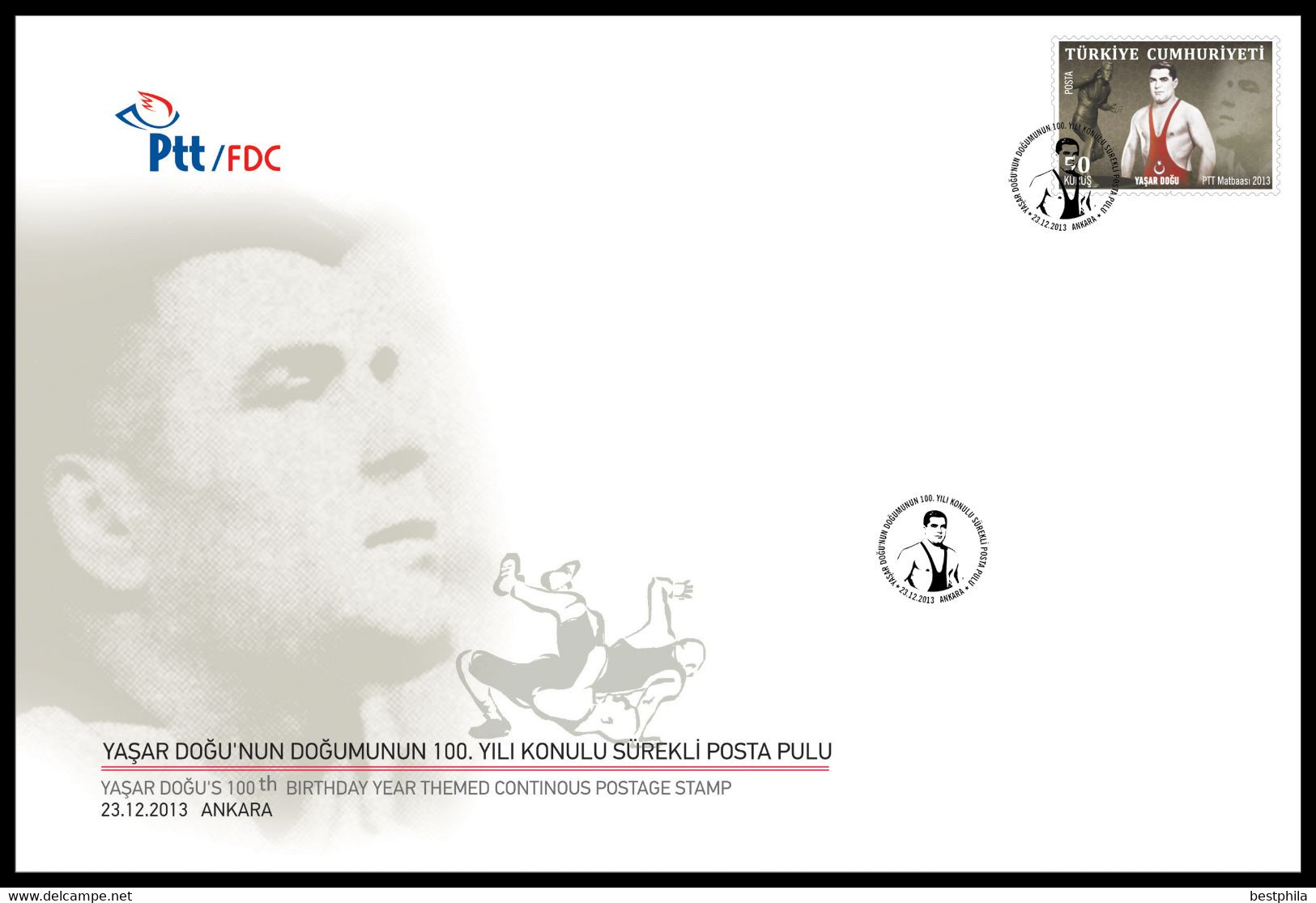 Turkey, Türkei - 2013 - YASAR DOGU 'S 100TH BIRTHDAY YEAR /// First Day Cover & FDC - Covers & Documents