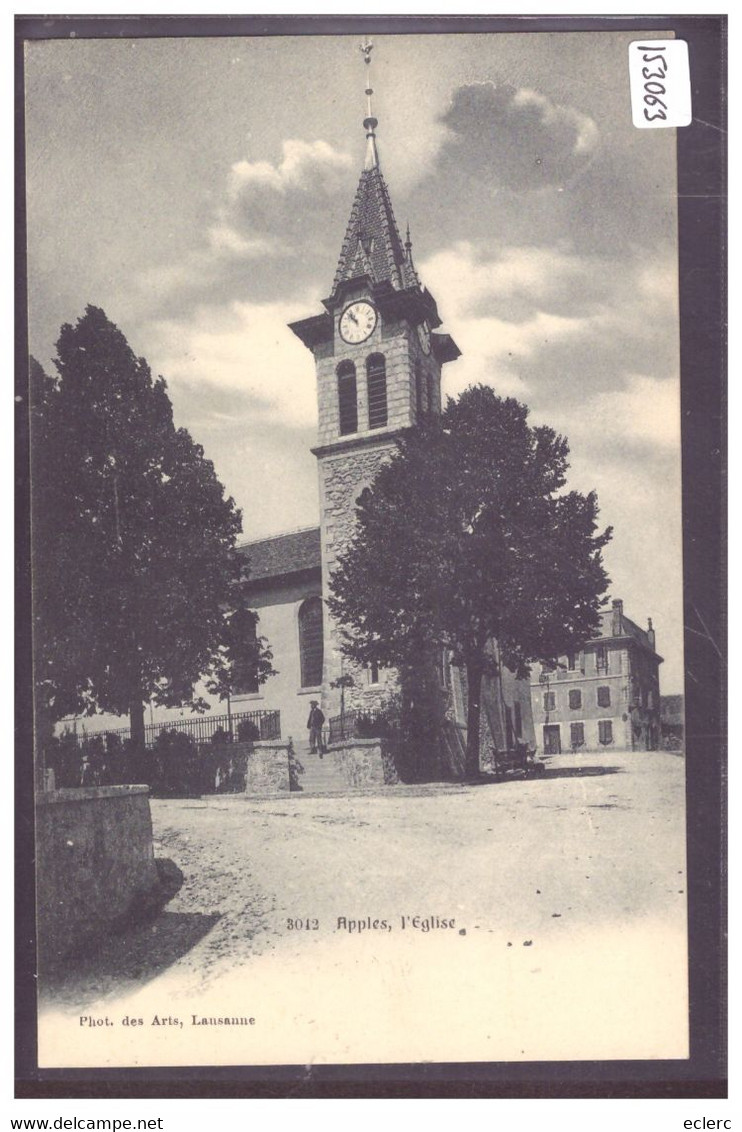 DISTRICT D'AUBONNE - APPLES - L'EGLISE - TB - Apples