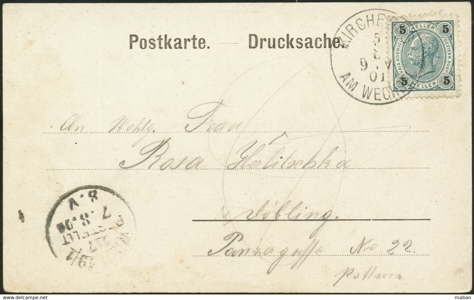 Gruss Aus St. Corona Bei Kirchberg A. Wechsel - A. P. A. 1901 - Wechsel