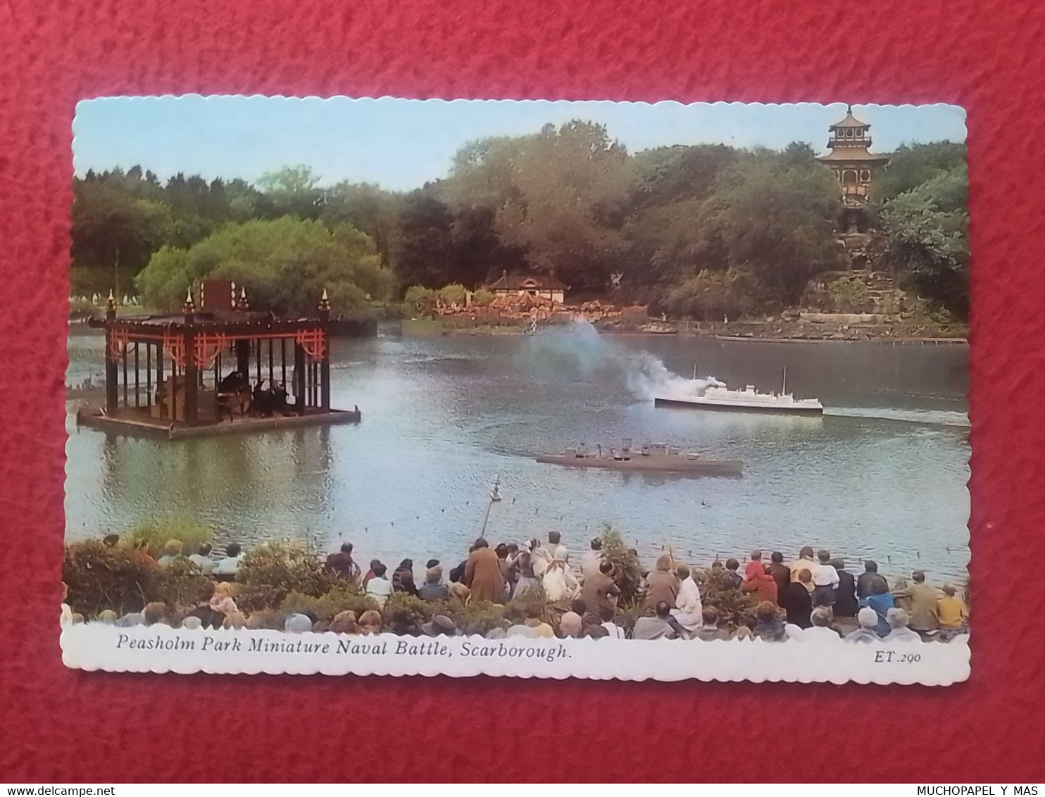 TARJETA POSTAL POST CARD UNITED KINGDOM UK ENGLAND SCARBOROUGH INGLATERRA PEASHOLM PARK MINIATURE NAVAL BATTLE VER FOTOS - Scarborough