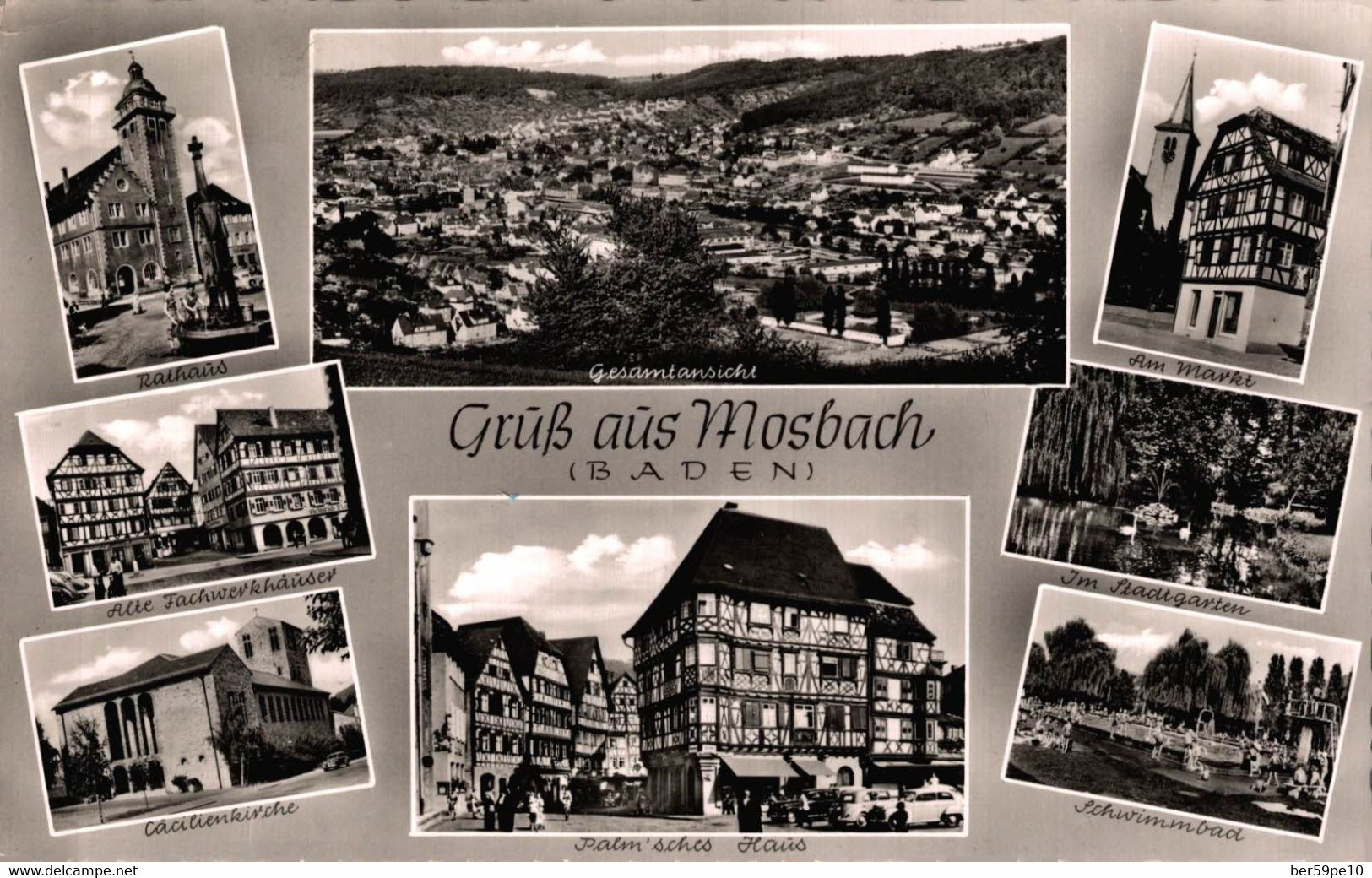 ALLEMAGNE GRUSS AUS MOSBACH BADEN - Mosbach