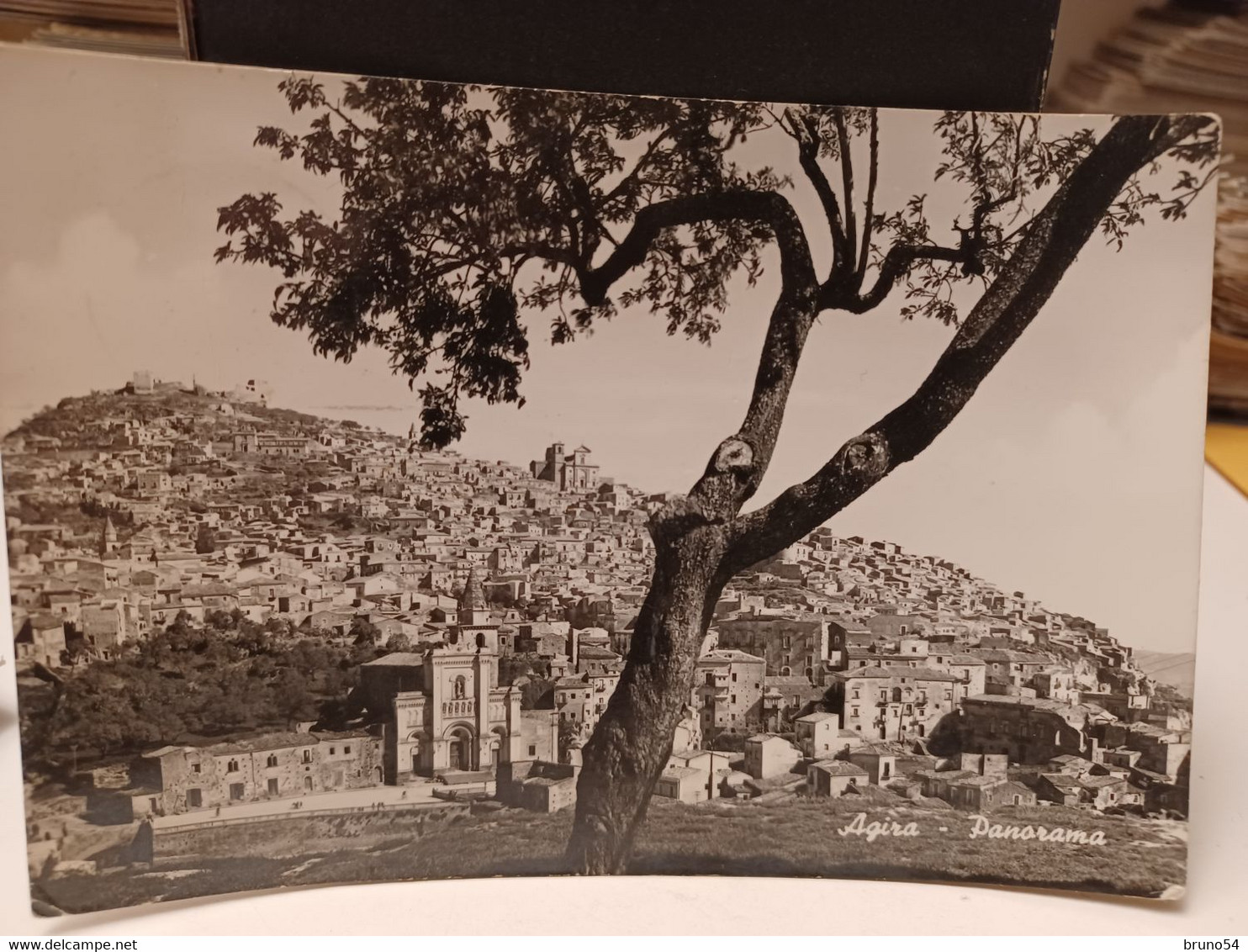 Cartolina Agira Provincia Enna , Panorama 1964 - Enna