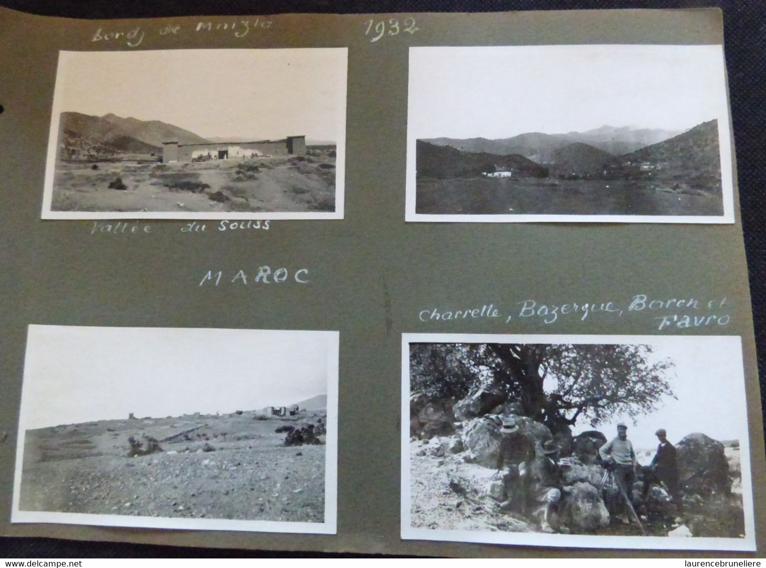 MISSION SISMIQUE BOU-HANIFIA  MAROC  1931-1932  -  ANDRE LAUNAY INGENIEUR DES MINES  A SAINT-NAZAIRE - Plaatsen