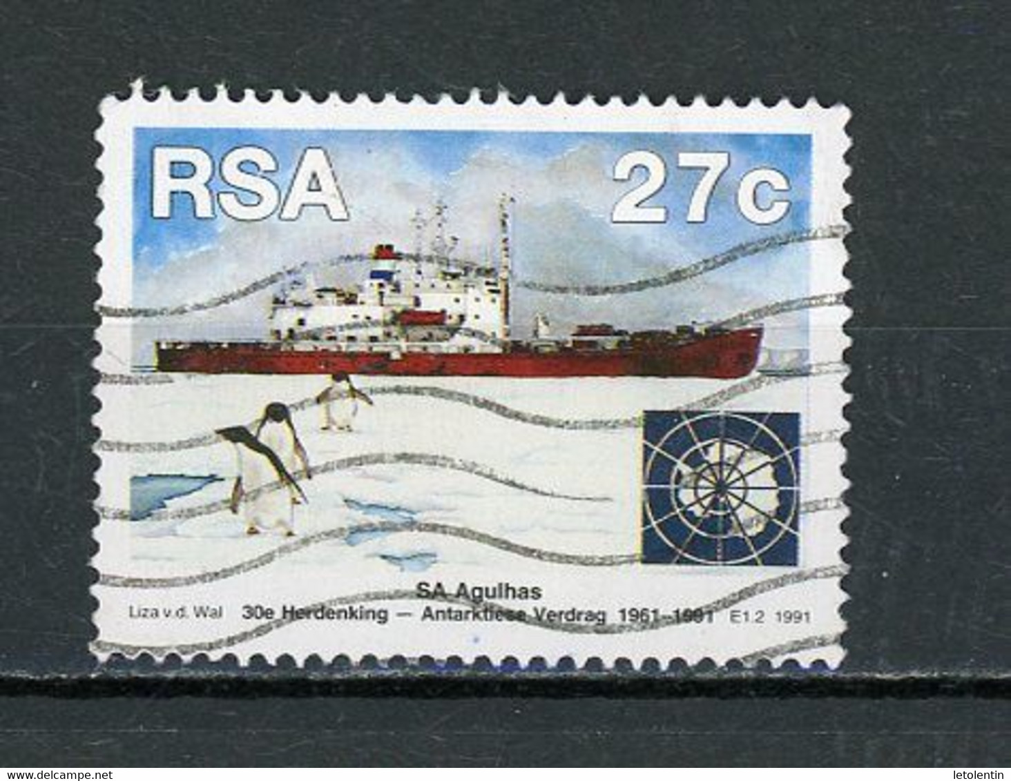 AFRIQUE DU SUD : ANTARCTIQUE - LE "S.S. AGULHAS" - N° Yvert 746 Obli. - Used Stamps