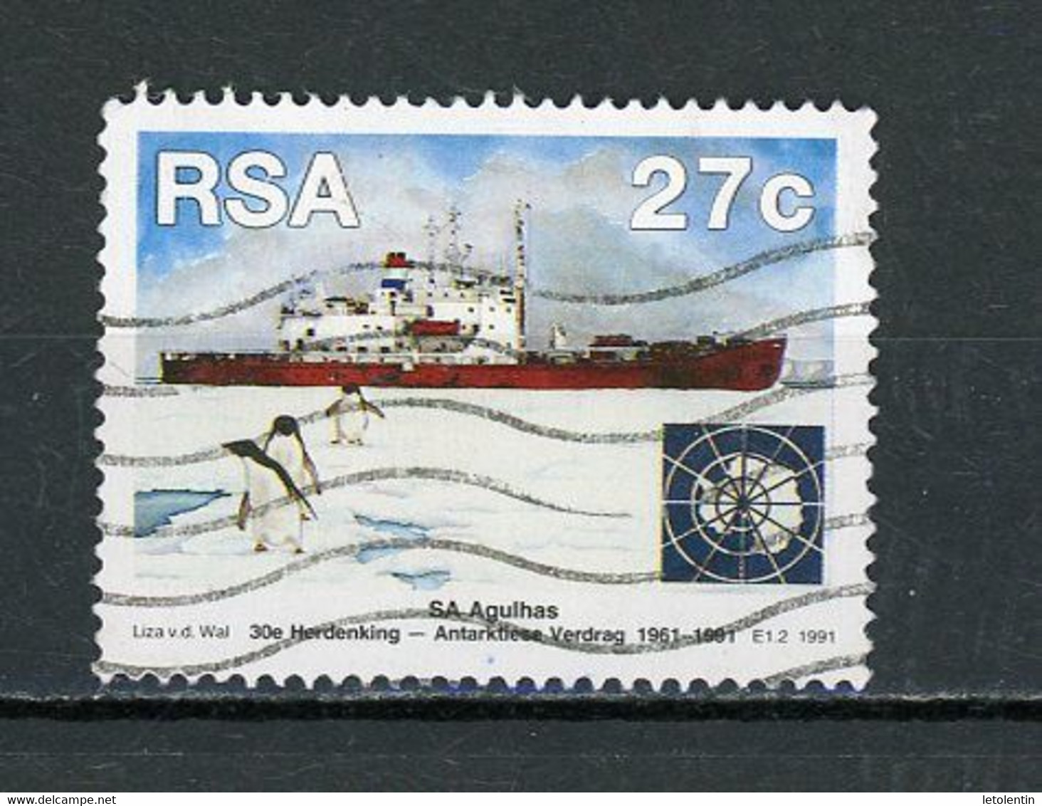 AFRIQUE DU SUD : ANTARCTIQUE - LE "S.S. AGULHAS" - N° Yvert 746 Obli. - Oblitérés