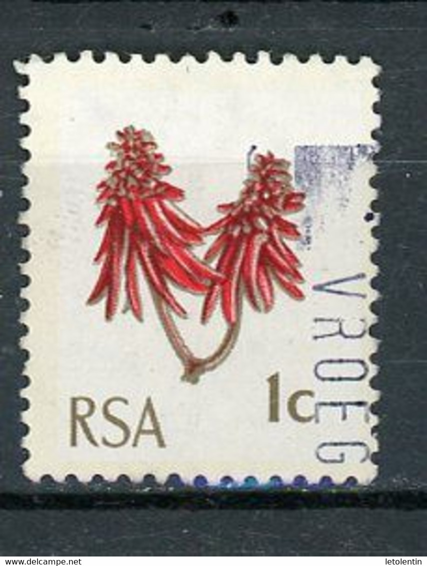 AFRIQUE DU SUD : FLORE - N° Yvert 323B Obli.  (CADRE DE PHOSPHO) - Used Stamps