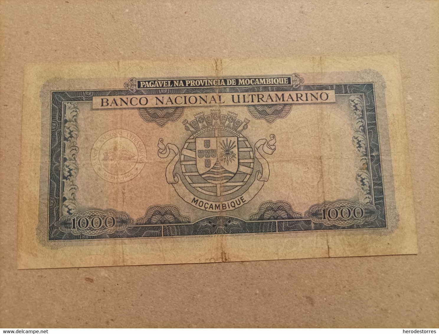 Billete De Mozambique De 1000 Escudos, Año 1953 - Mozambique