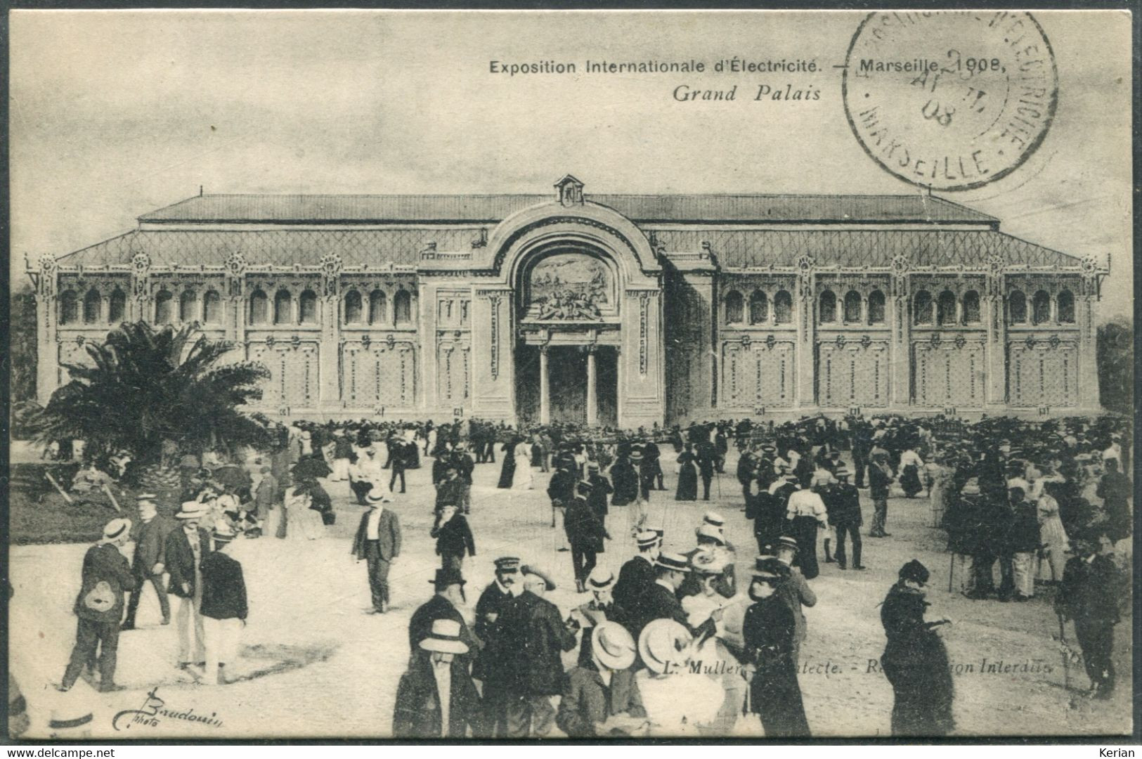 Exposition D'Electricité 1908 - Grand Palais - Voir 2 Scans Larges & Descriptif - Internationale Tentoonstelling Voor Elektriciteit En Andere