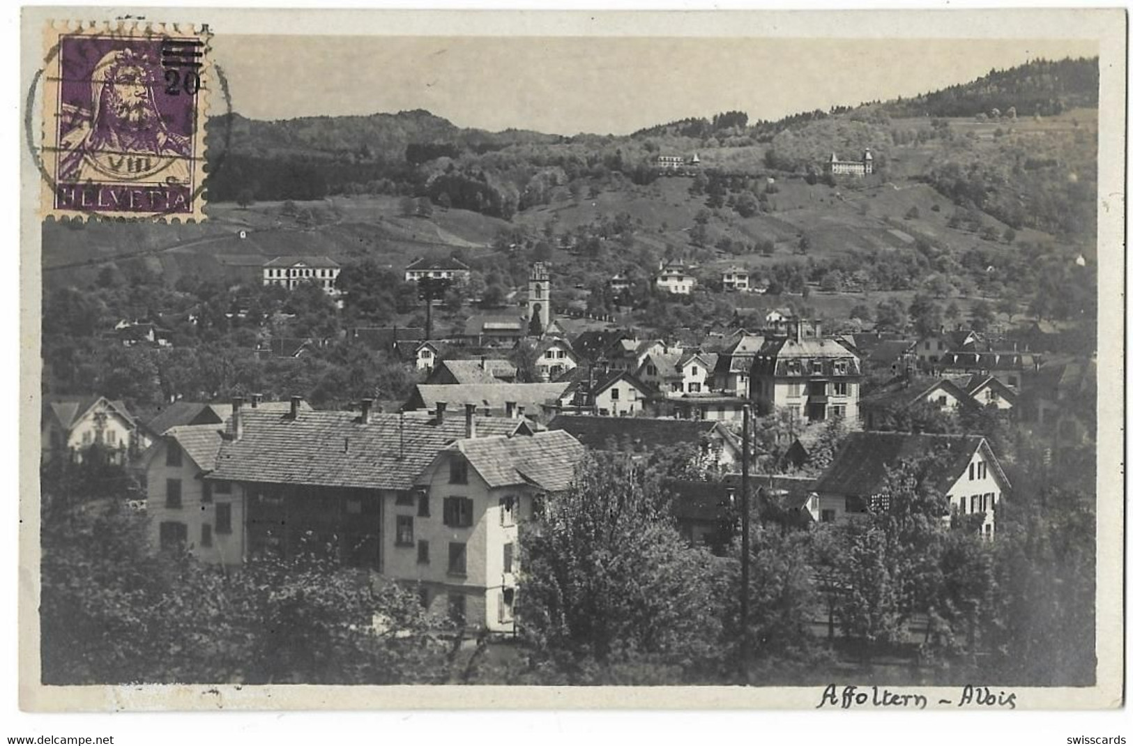 AFFOLTERN A/Albis: Quartieransicht 1921 - Affoltern