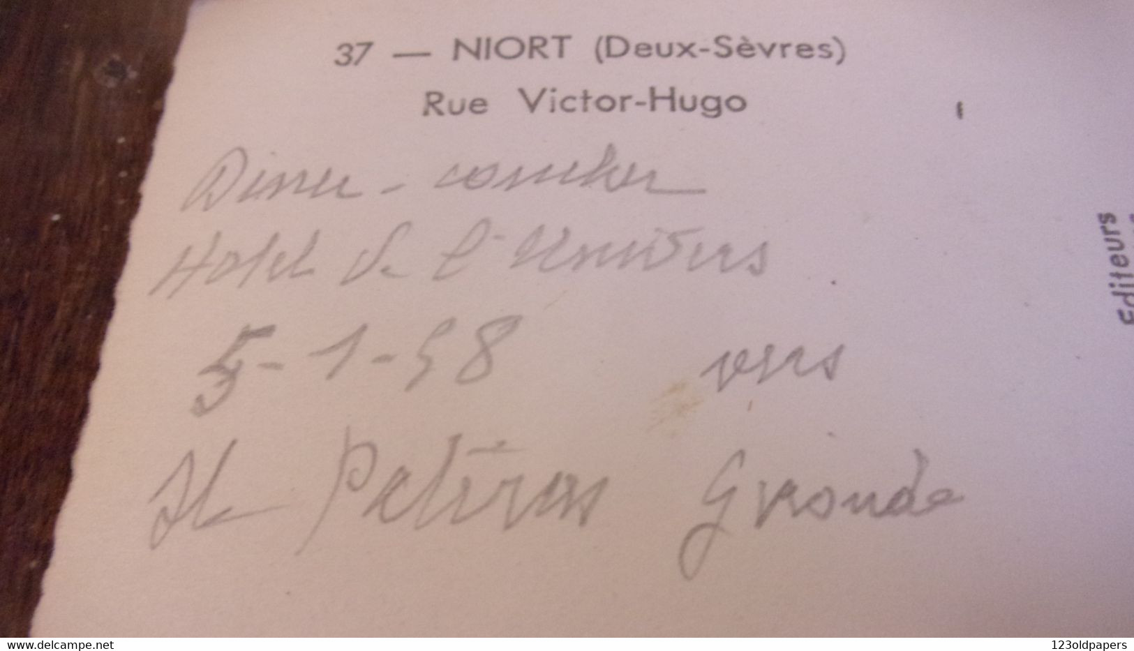 79 NIORT RUE VICTOR HUGO 1958 - Niort
