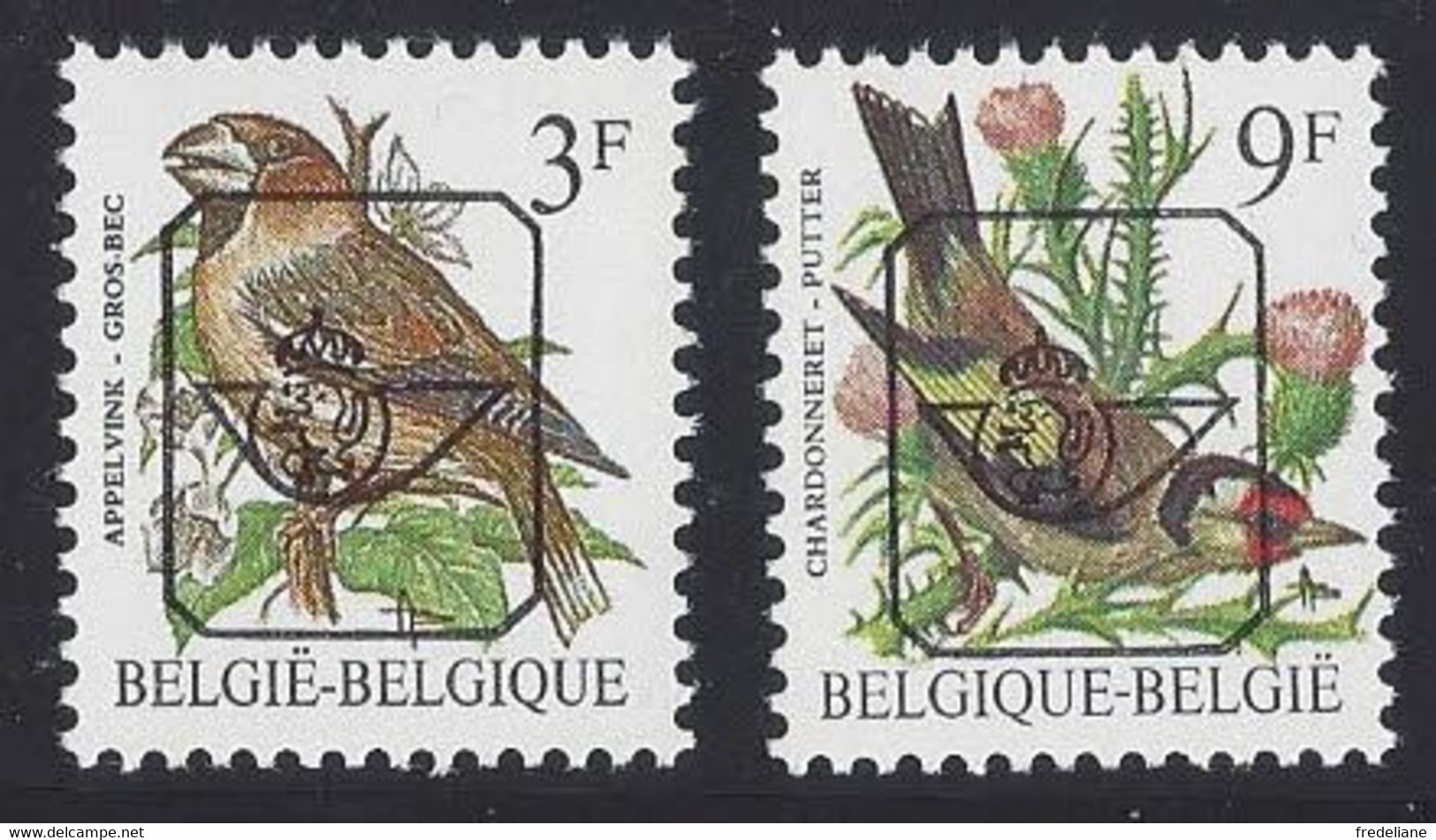 PREOS / Voorafgestempelde BUZIN -> Vogels - Typografisch 1986-96 (Vogels)