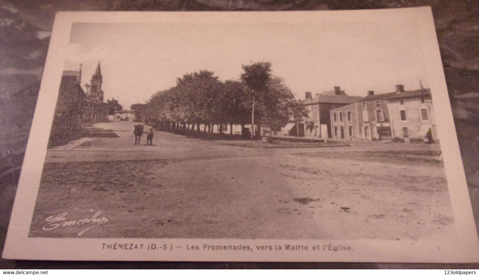 79 THENEZAY LES PROMENADES VERS LA MAIRIE ET EGLISE - Thenezay