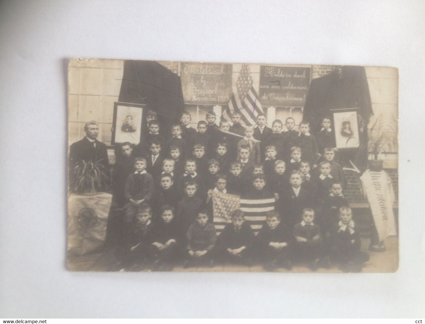 Melsbroeck  Melsbroek   Steenokkerzeel   FOTOKAART   Hulde En Dank Aan Onze Weldoeners De Amerikanen 1915 - Steenokkerzeel