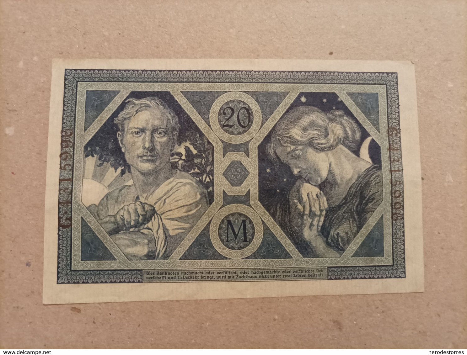 Billete De Alemania De 10 Mark, Año 1918, AUNC - A Identifier