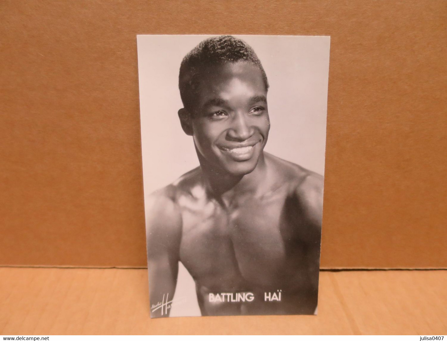 BOXE Boxeur Photographie Harcourt Format CPA BATTLING HAI - Boxing