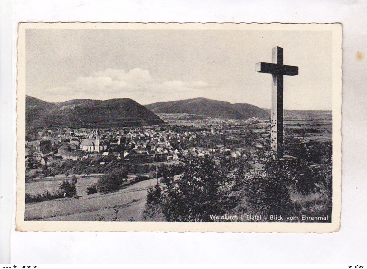 CPA WALDKIRCH  ELZFAL, BLICK VOM EHRENMAL - Waldkirch