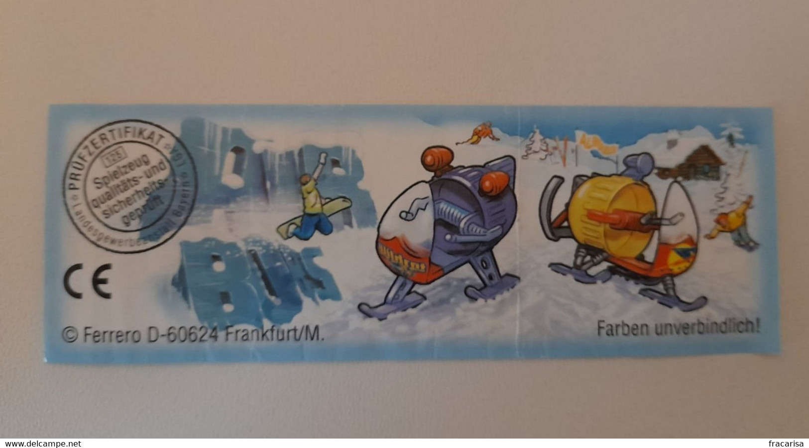 KINDER SURPRISE 2002 Deutch :         BPZ : 611044 - Instructions