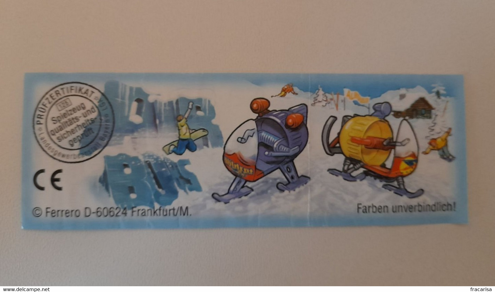 KINDER SURPRISE 2002 Deutch :         BPZ : 611041 - Instructions