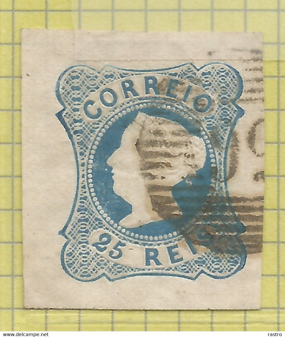 N° 2  (D. Maria II , 25 Reis Bleu)       O  (  56  /  Braga ?) - Used Stamps
