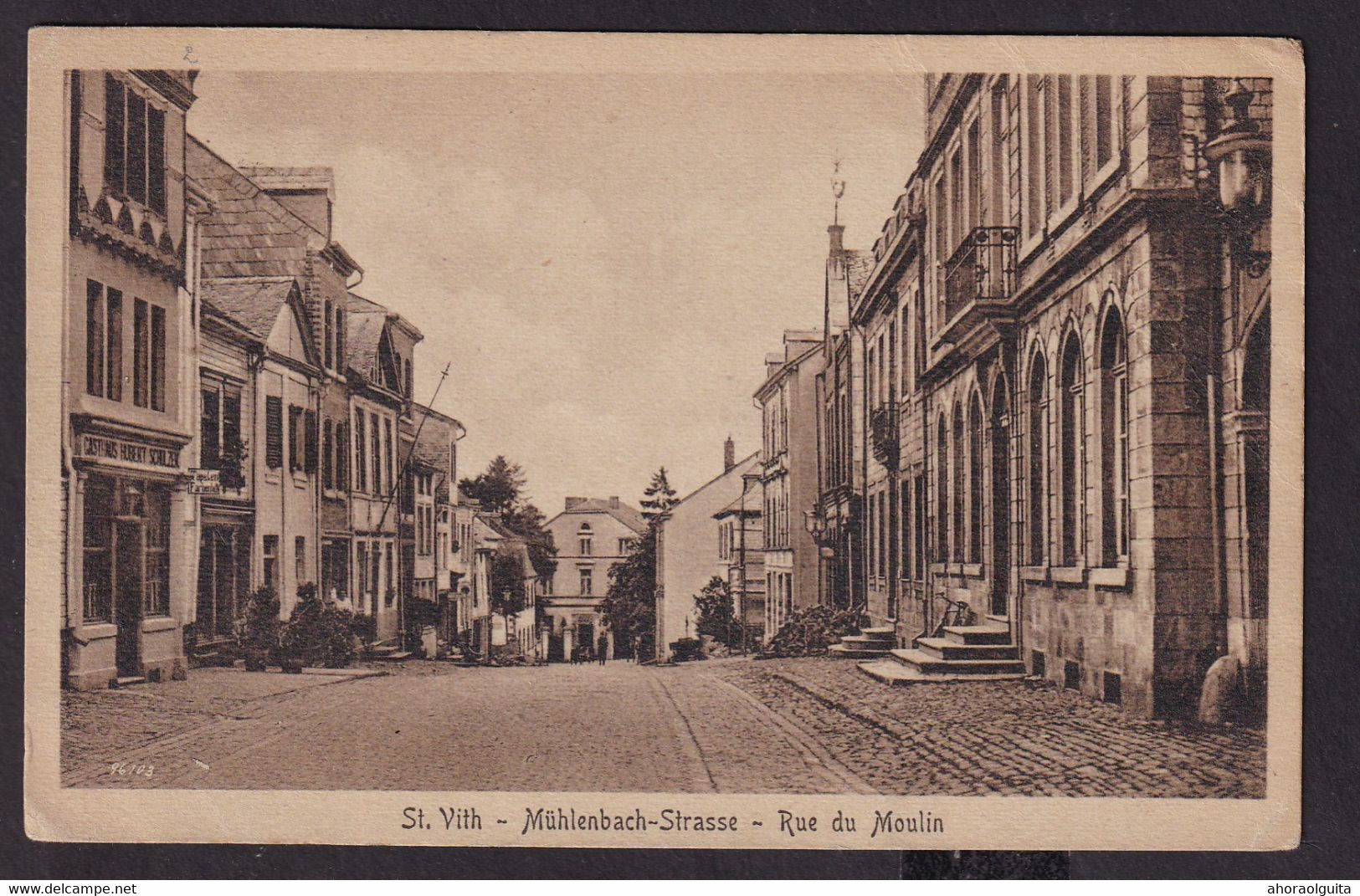 579/38 -- ST VITH Cantons De L'Est - Carte-Vue Rue Du Moulin Muhlenbachstr. - En Franchise S.M.B. 1921 - Armée Belge - Sankt Vith