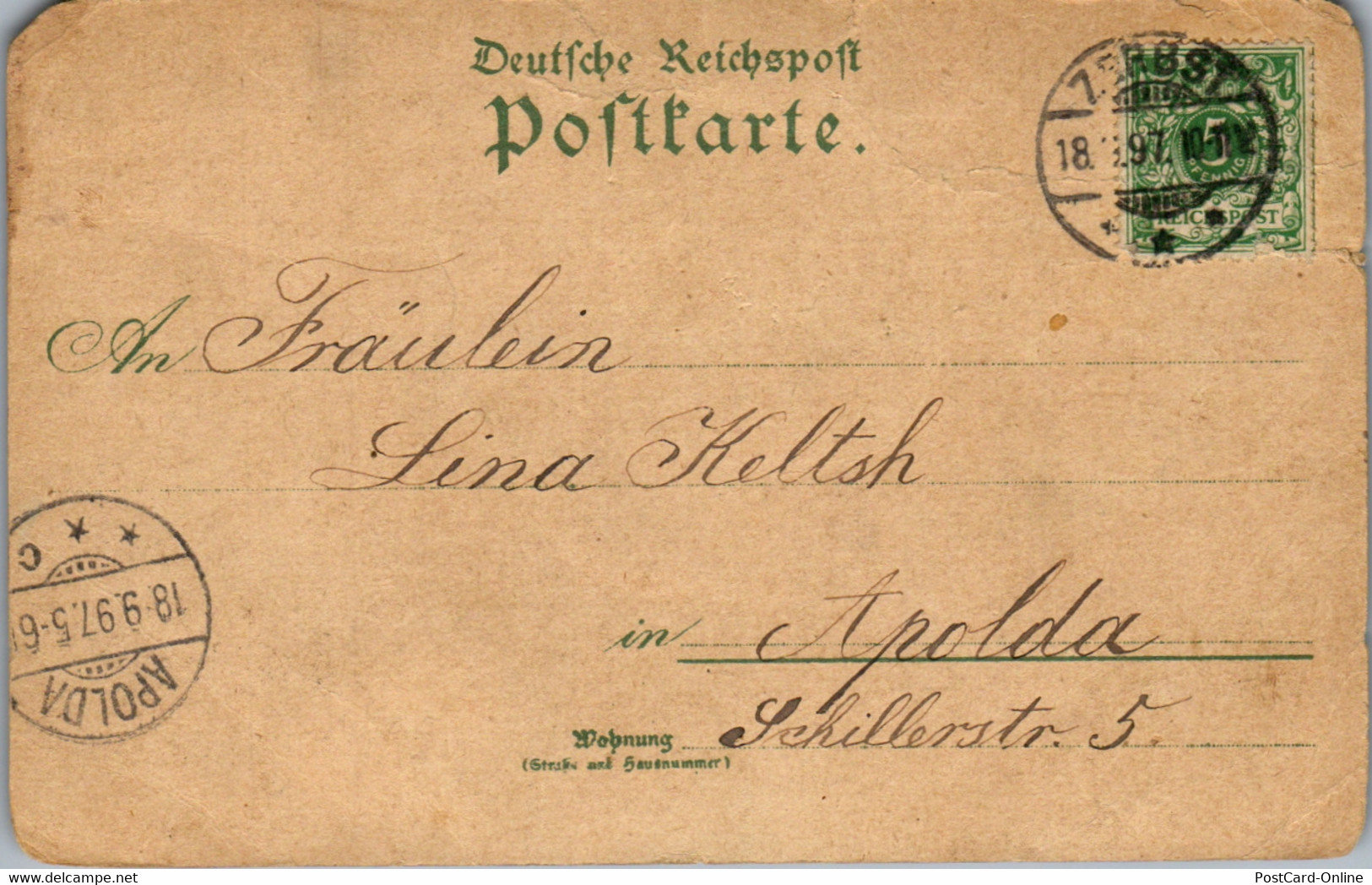 42934 - Deutschland - Zerbst , Gruss Aus - Gelaufen 1897 - Zerbst