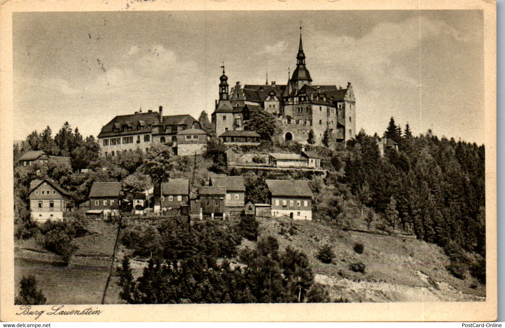 43014 - Deutschland - Lauenstein , Burg , Fränkisch Thüringsche Grenzwarte - Gelaufen 1931 - Lauenstein
