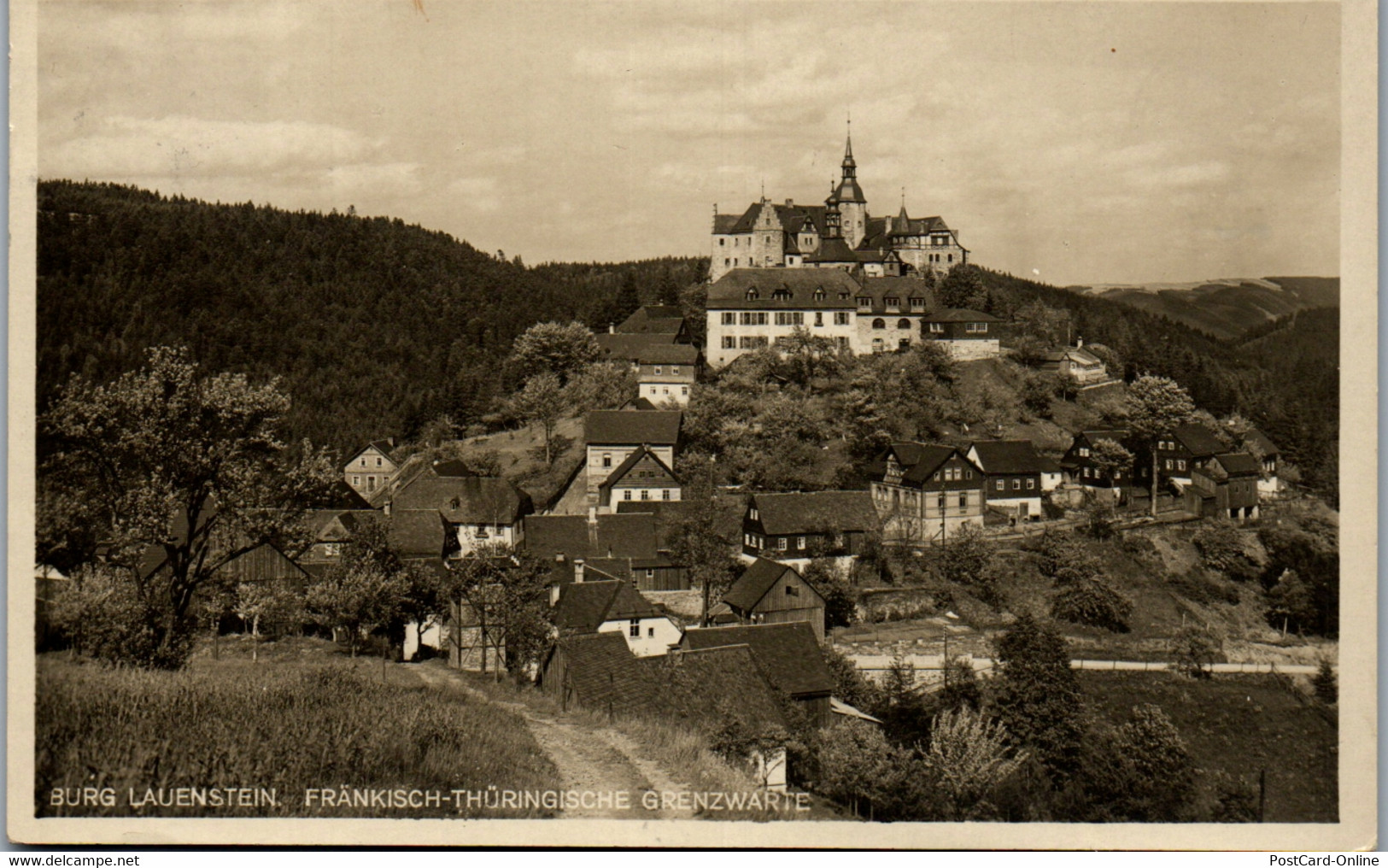 43033 - Deutschland - Lauenstein , Burg , Fränkisch Thüringsche Grenzwarte - Gelaufen 1932 - Lauenstein