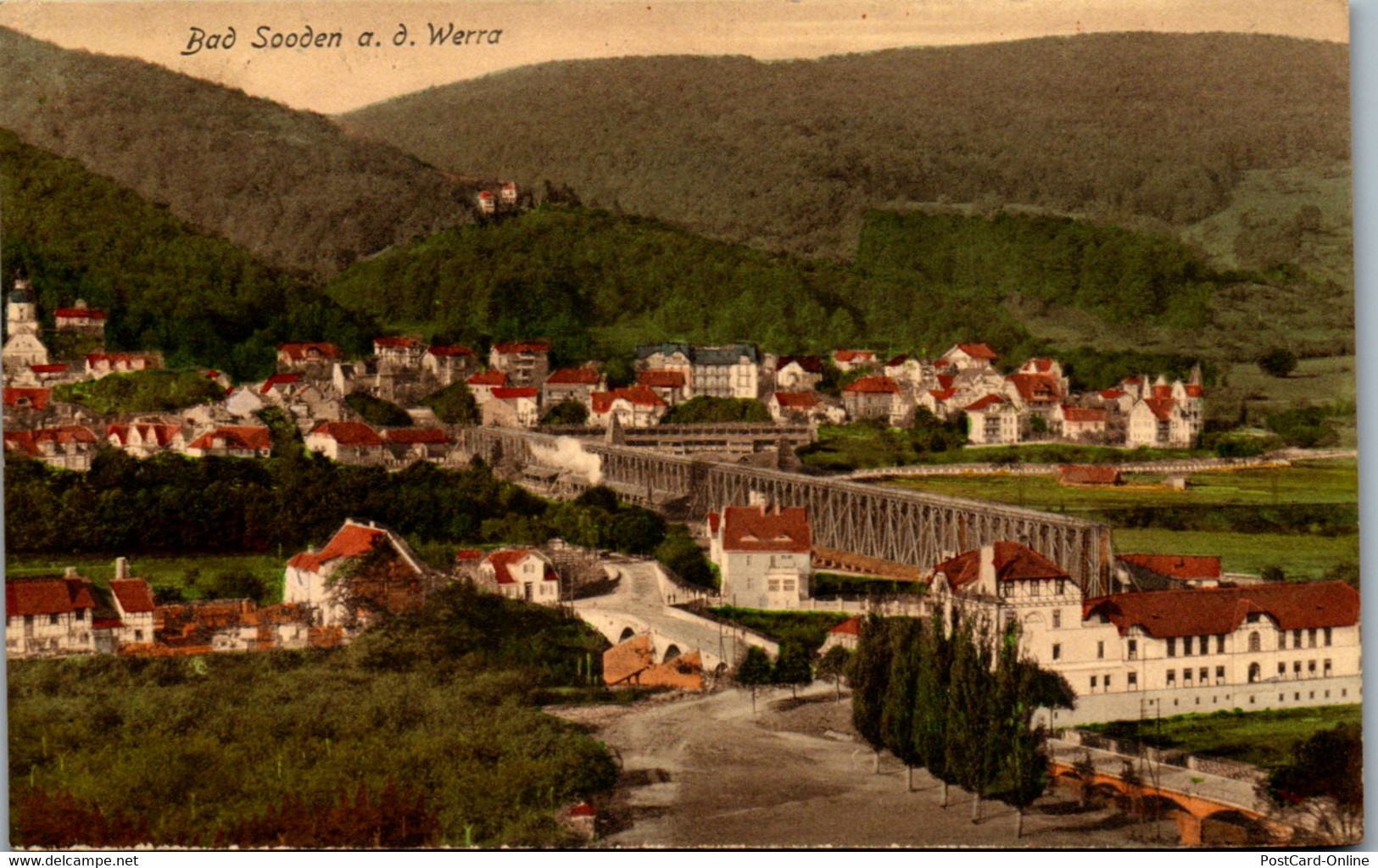 43055 - Deutschland - Bad Sooden , Werra , Panorama - Gelaufen 1918 - Bad Sooden-Allendorf