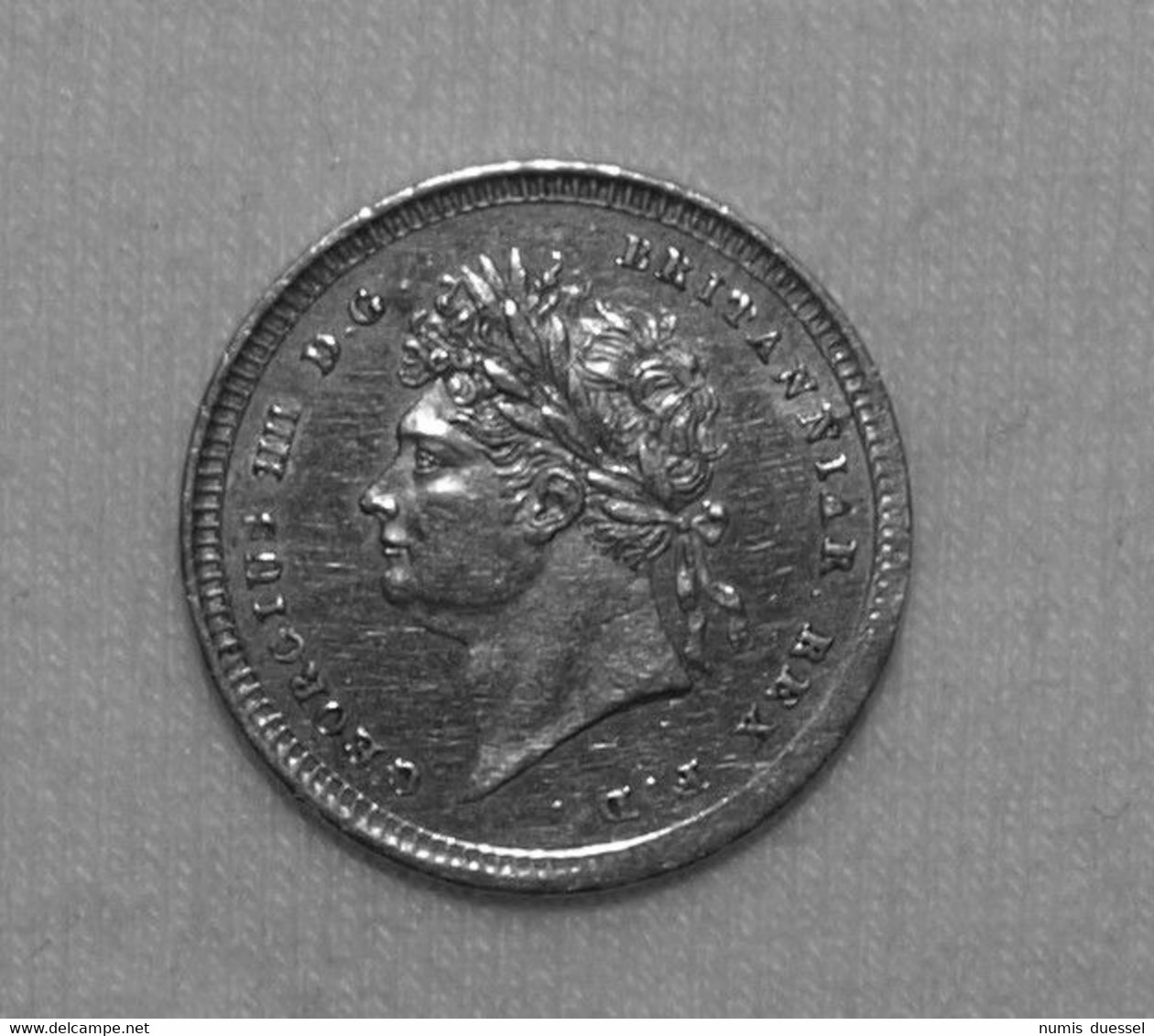 Silber/Silver Prooflike Maundy Großbritannien/Great Britain George IV, 1827, 2 Pence UNC - Maundy Sets & Gedenkmünzen