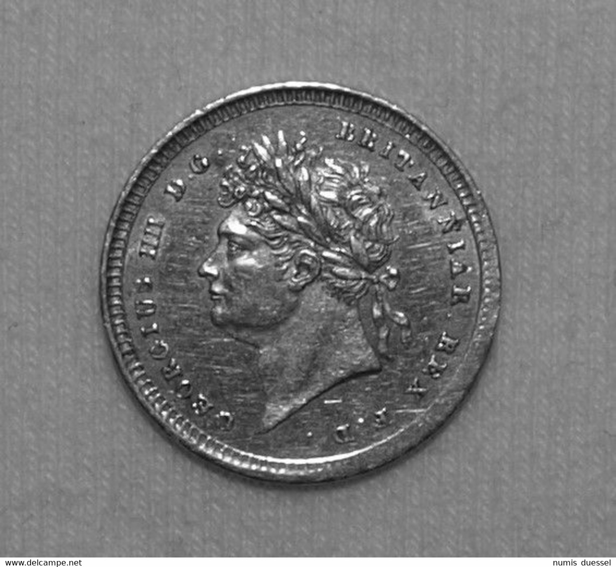 Silber/Silver Prooflike Maundy Großbritannien/Great Britain George IV, 1827, 2 Pence UNC - Maundy Sets & Commemorative