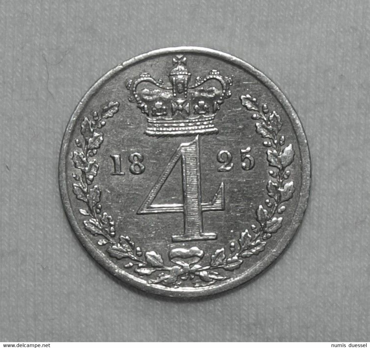 Silber/Silver Prooflike Maundy Großbritannien/Great Britain George IV, 1825, 4 Pence UNC - Maundy Sets & Gedenkmünzen