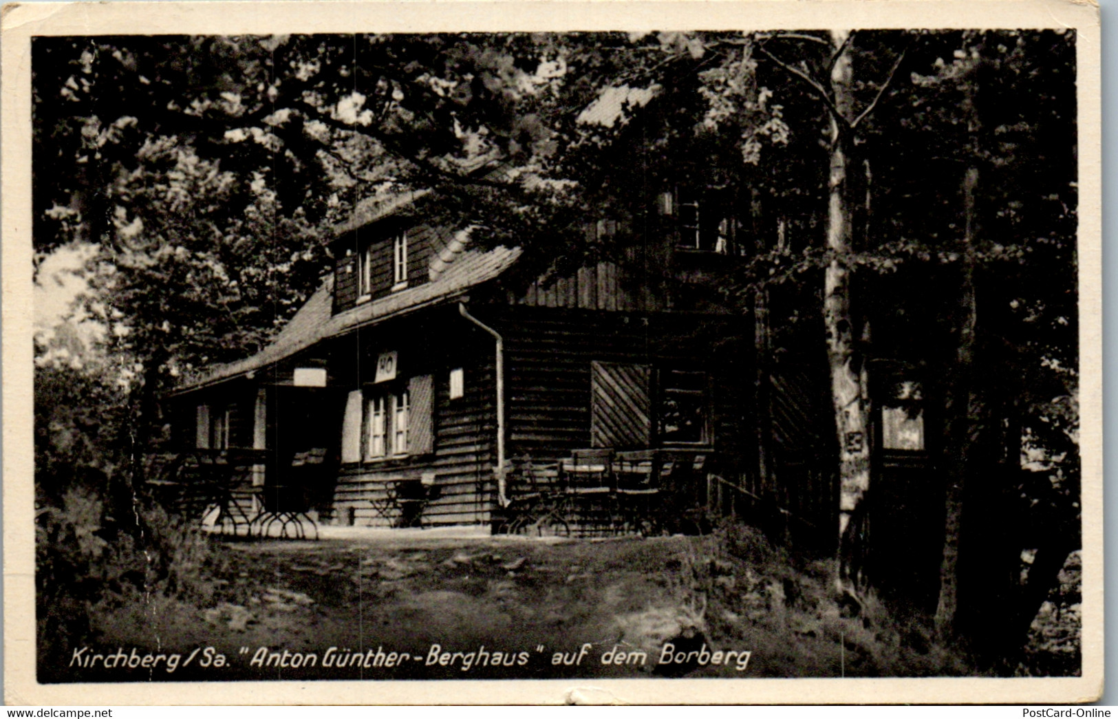 43143 - Deutschland - Kirchberg , Sachsen , Anton Günther Berghaus Auf Dem Borberg - Gelaufen 1953 - Erlbach-Kirchberg