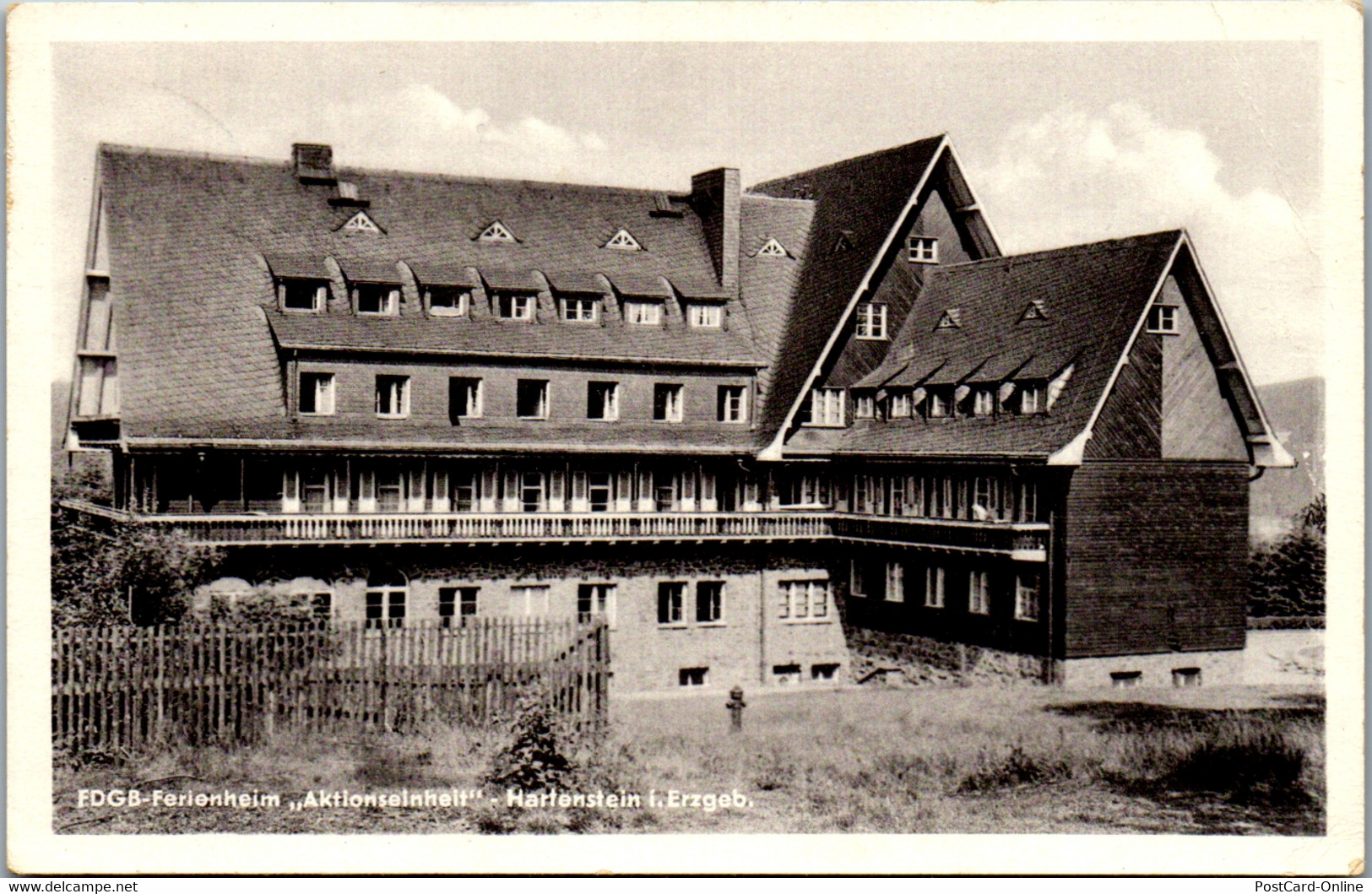 43145 - Deutschland - Hartenstein , FDGB Erholungsheim Aktionseinheit , Erzgebirge - Gelaufen - Hartenstein