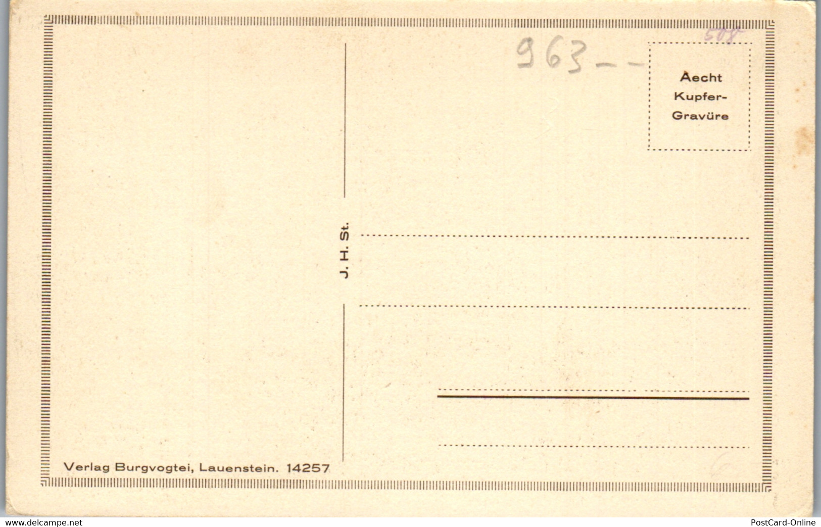 43176 - Deutschland - Lauenstein , Burg , Askanierzimmer - Nicht Gelaufen - Lauenstein