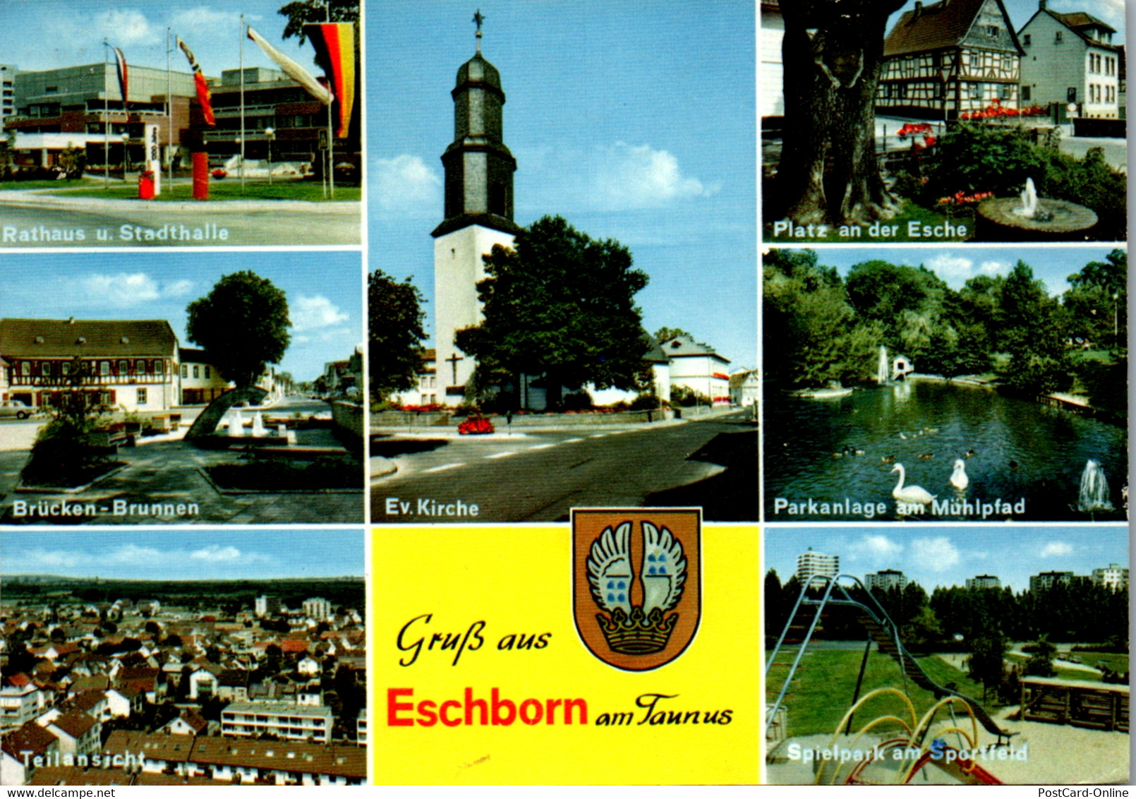 43243 - Deutschland - Eschborn , Am Taunus , Mehrbildkarte - Gelaufen 1971 - Oberursel