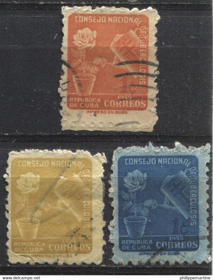 Cuba 1955 - Benfaisance YT 25 - 26 Et 27 (o) - Liefdadigheid