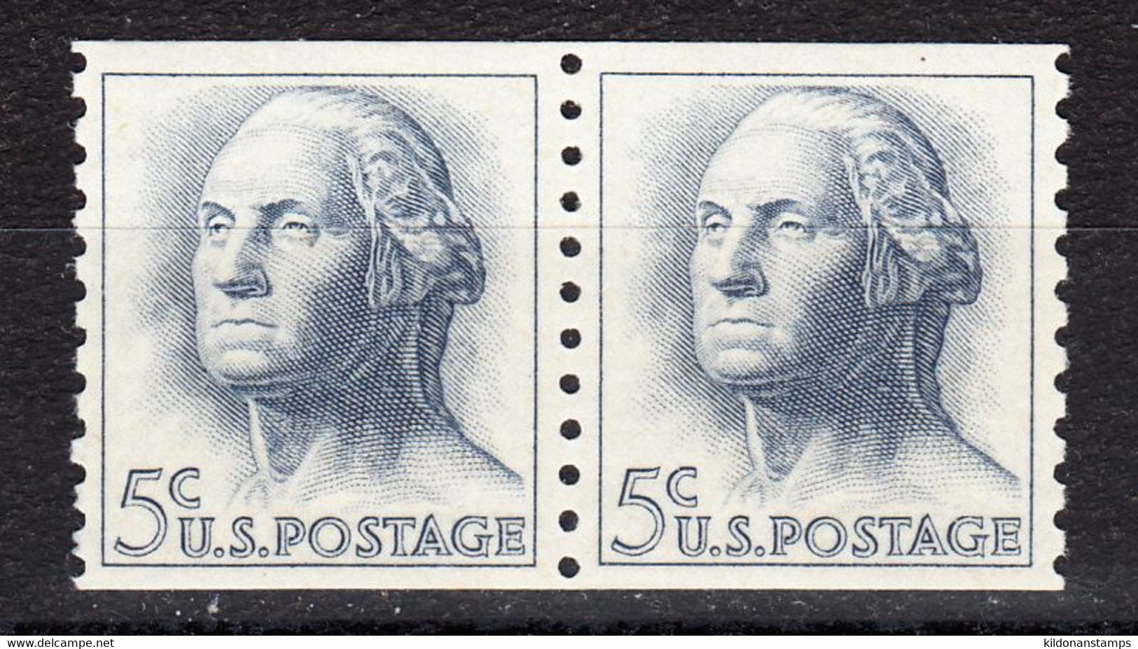 USA 1962-66 Mint Mounted, Coil Pair, Sc# 1229, SG - Coils & Coil Singles