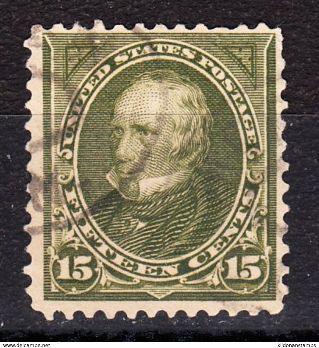 USA 1897-1903 Cancelled, 15cent Ol Grn Clay, Sc# 284 - Oblitérés