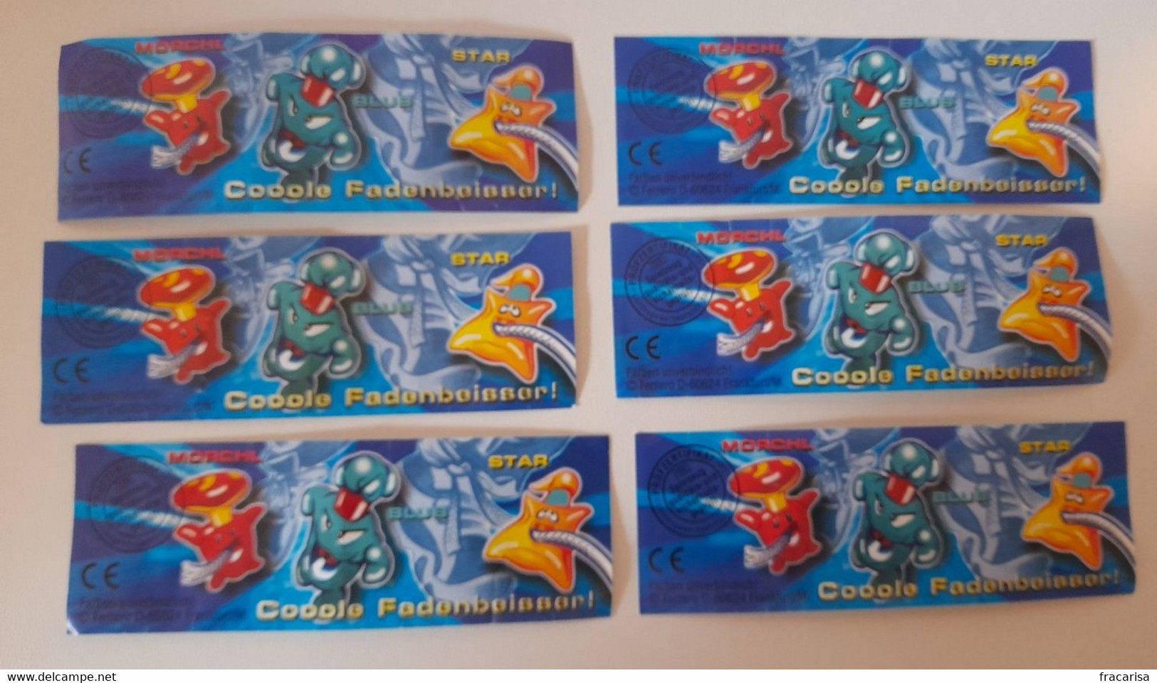 KINDER SURPRISE 2002 Deutch :         6 BPZ Série "Coole Fadenbeisser" - Notices