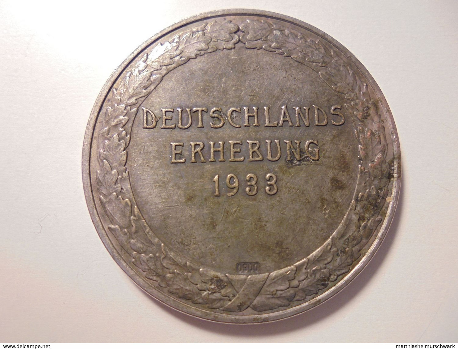 Medaille Auf „Deutschlands Erhebung 1933“ - Sehr Schöne Portraits Von Hitler Und Hindenburg Graveur/Designer: RW Medaill - Germania