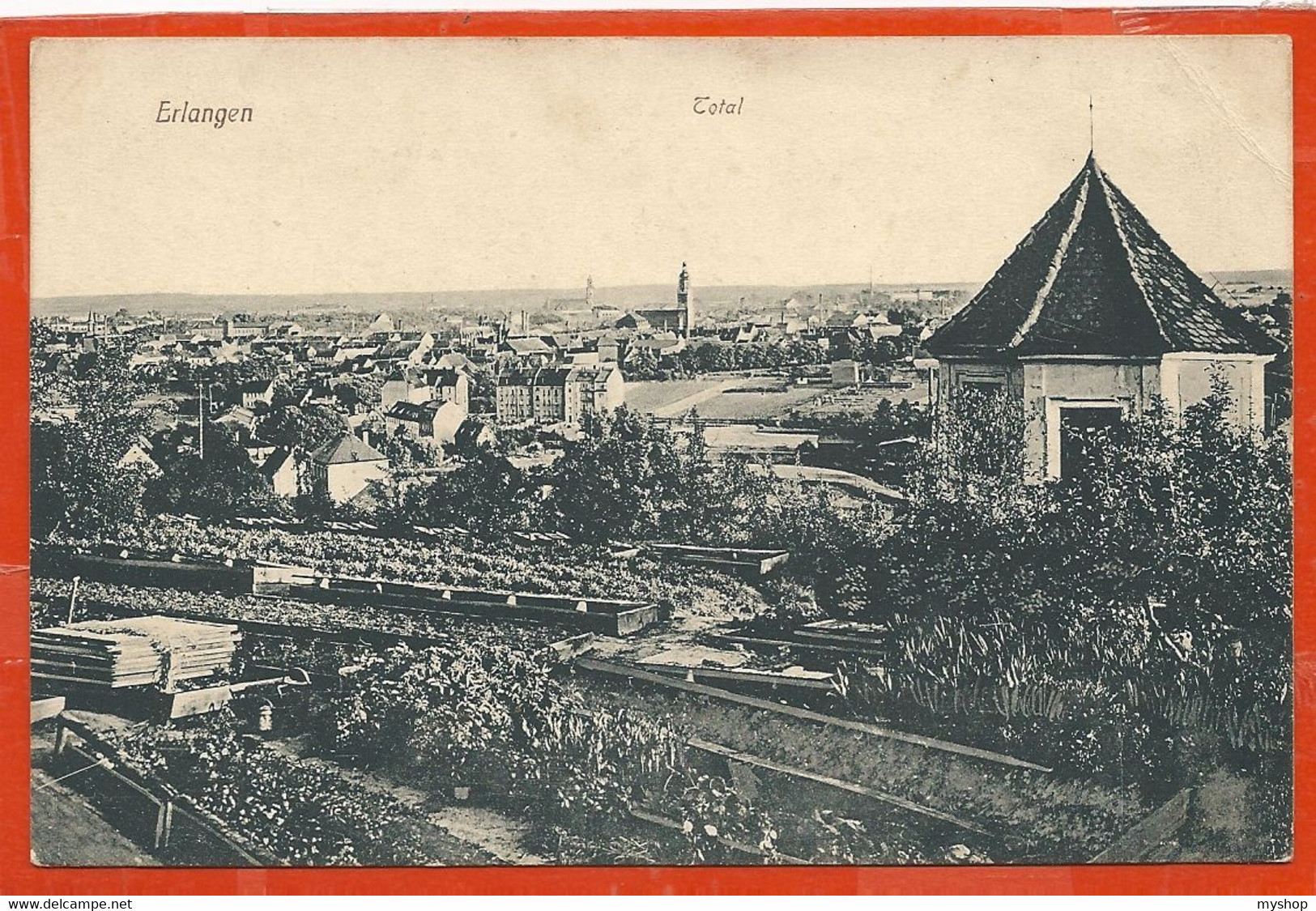 D072_ERLANGEN * FELDPOST STEMPEL 1916 * - Erding