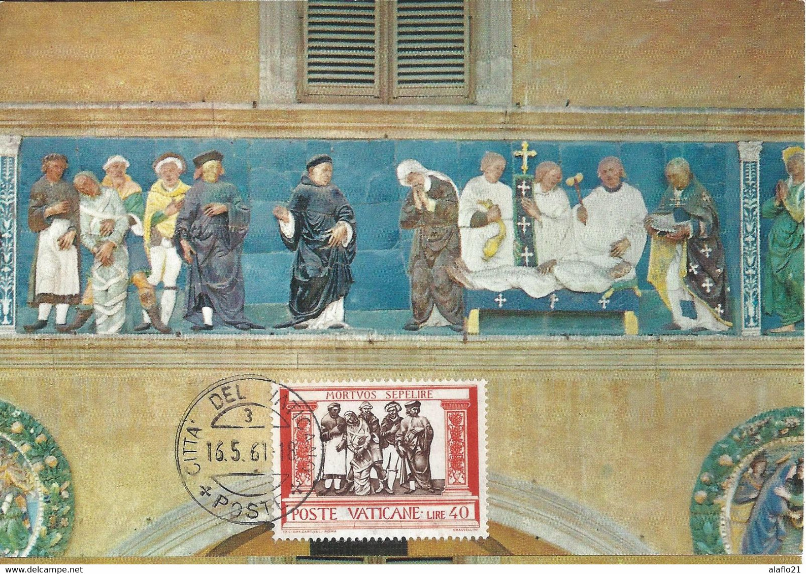 VATICAN - CARTE MAXIMUM - Yvert N° 308 - FRISE ROBIENNE De L'HOPITAL Du CEPPO à PISTOÏA - Cartoline Maximum