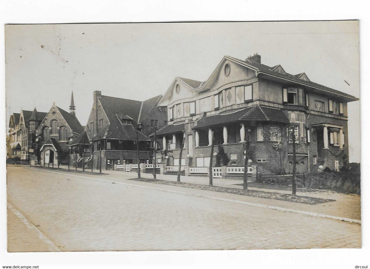 51304  Duinbergen   Villa  Et  Eglise   Carte  Photo - Knokke