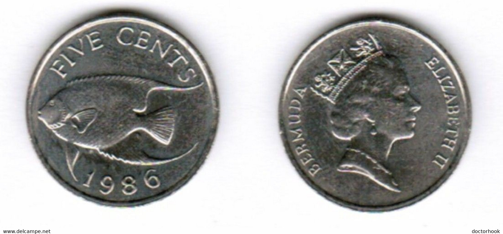 BERMUDA   5 CENTS 1986 (KM # 45) #7022 - Bermudes