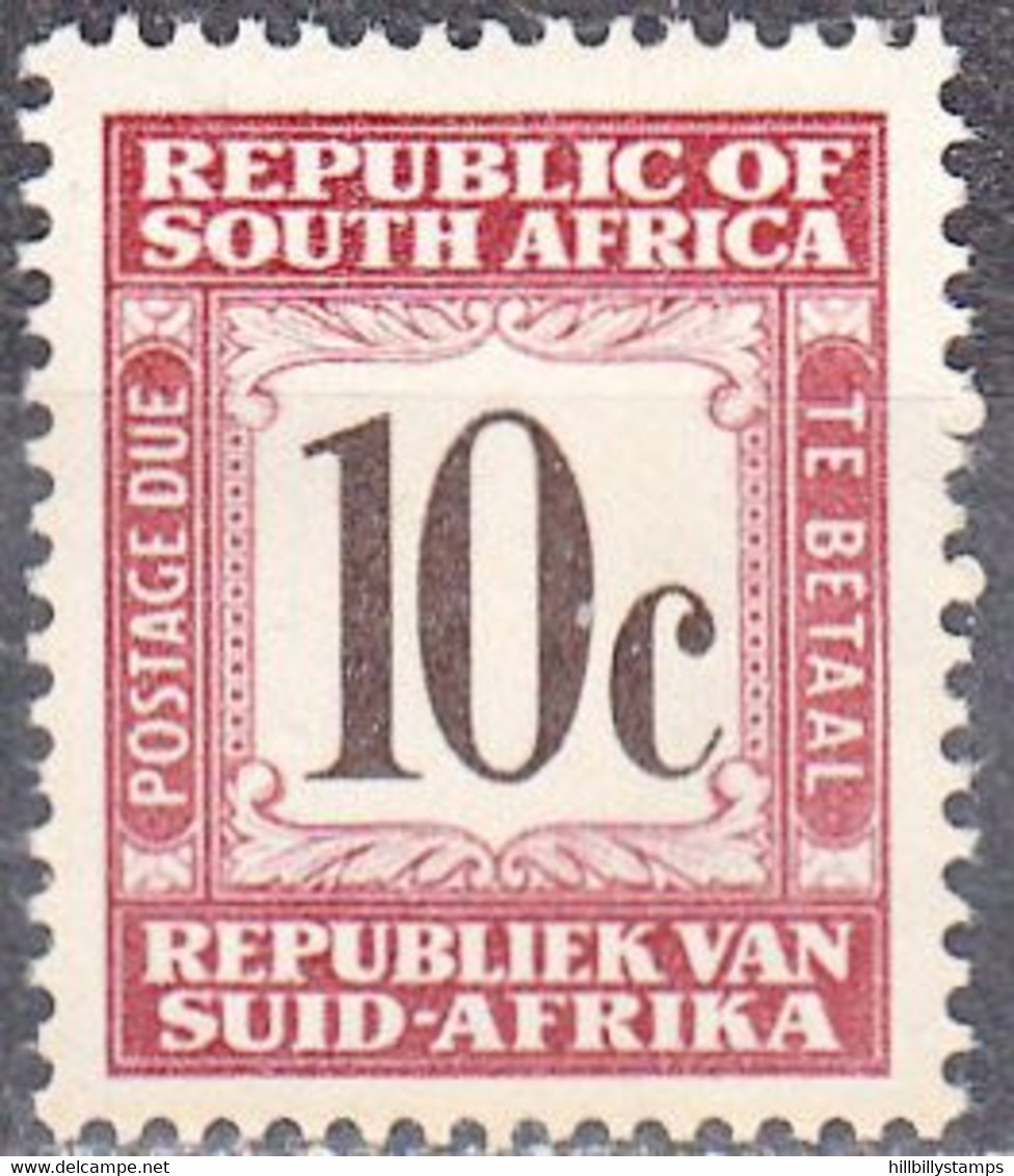 UNION OF SOUTH AFRICA  SCOTT NO J60  MINT HINGED  YEAR  1961  WMK 330 - Timbres-taxe