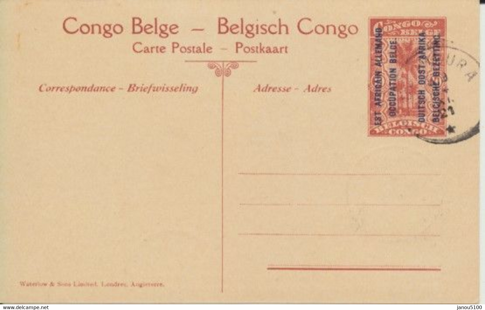 CARTES  POSTALES     AFRIQUE  EST AFRICAIN ALLEMAND (occupation Belge)   Indigènes Armés Dans Le Ruanda. - Rwanda