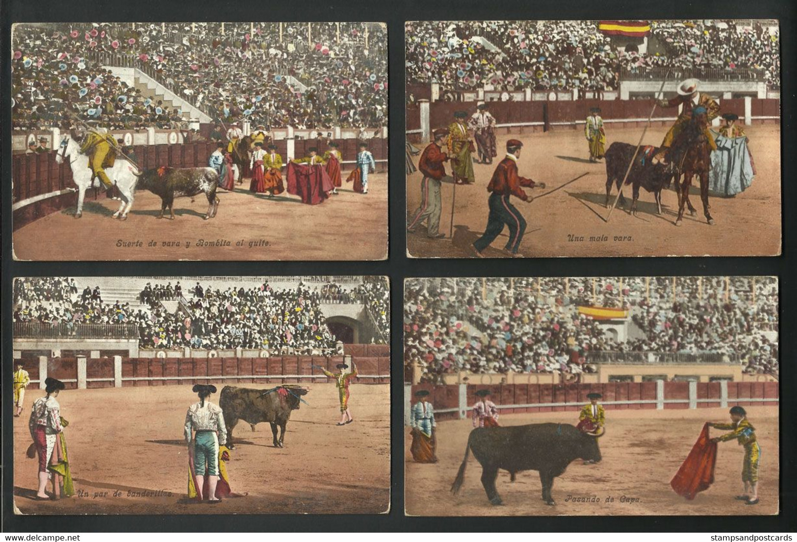 Espagne España 15 CPA Cartes Postales Corrida Tauromachie Taureau 15 Old Postcards Bullfight Bull Spain - Taureaux