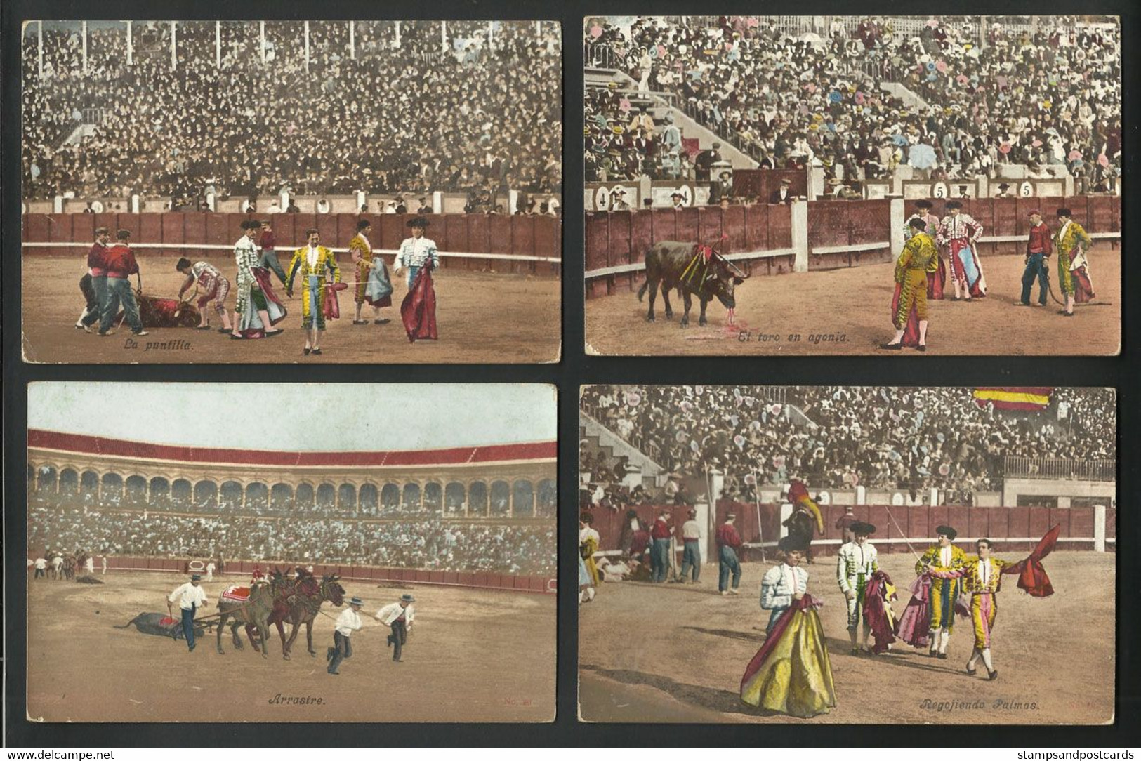 Espagne España 15 CPA cartes postales Corrida Tauromachie Taureau 15 old postcards Bullfight Bull Spain